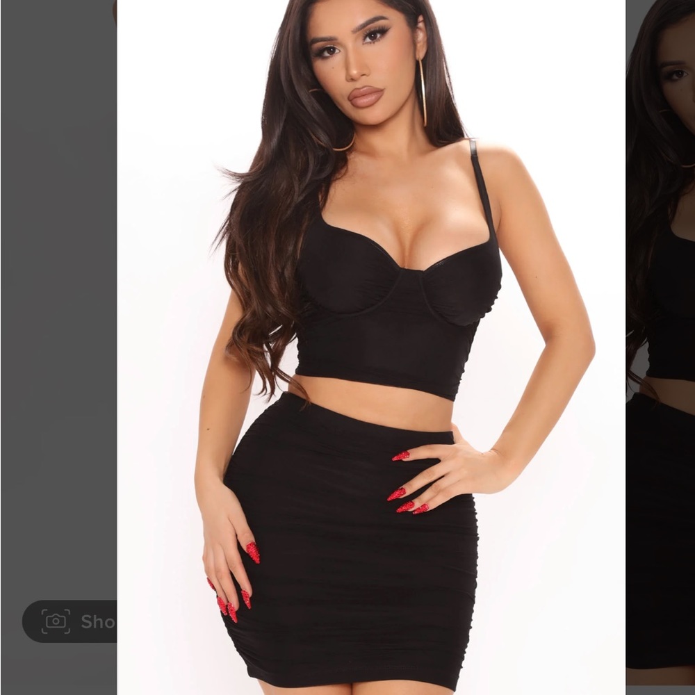 Mesh skirt set
